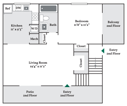 simplistic 2d floorplan